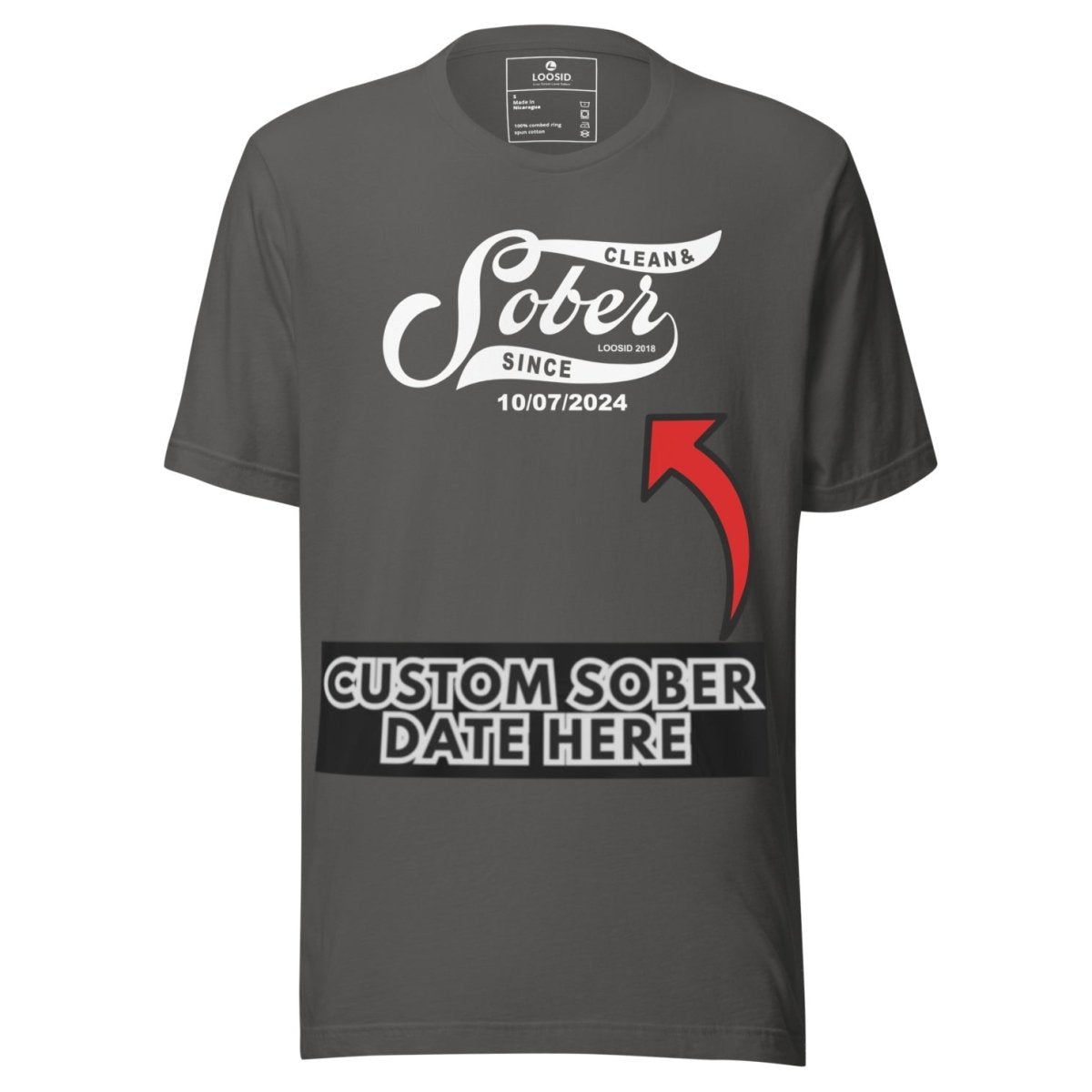 Sober T Shirt | Personalized Sober Since Shirt with Custom Date