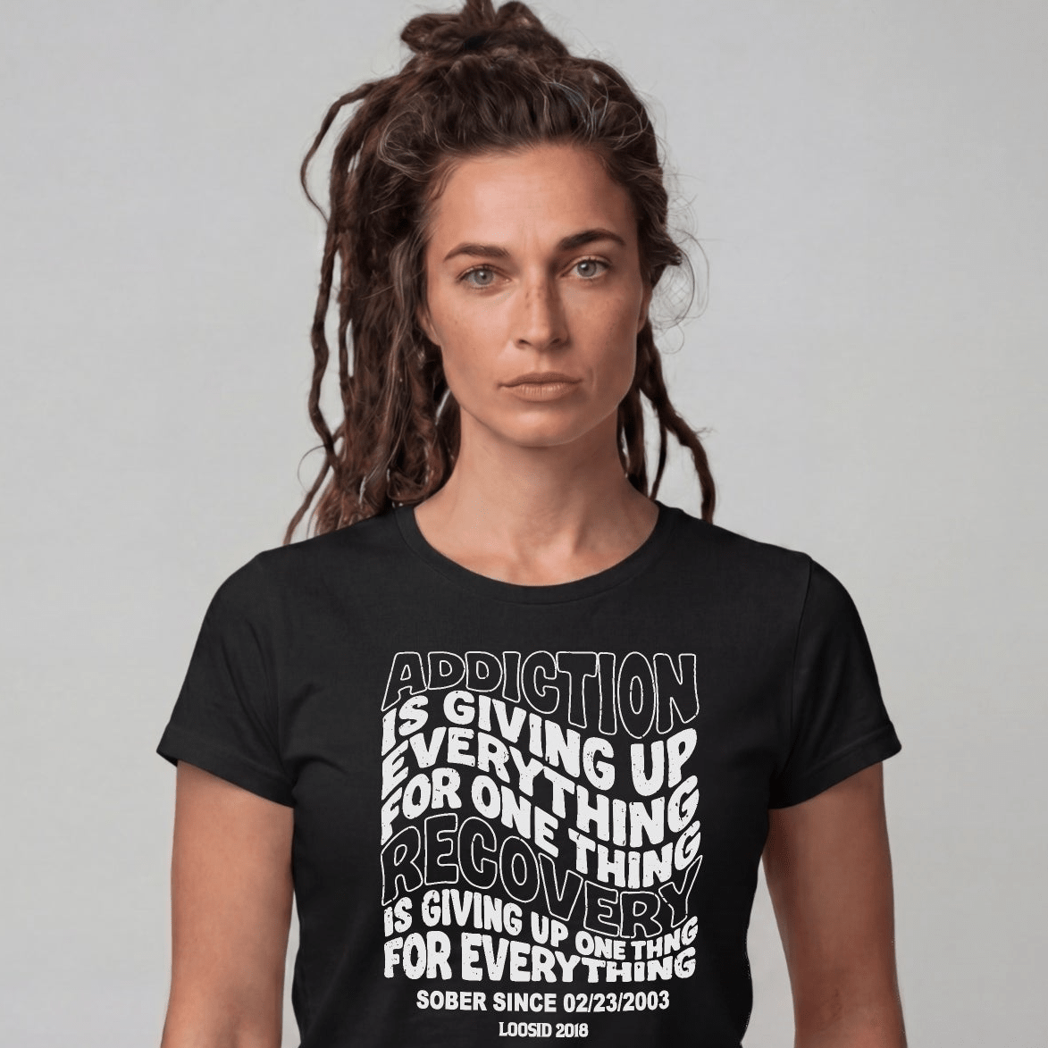 Sober T Shirt | Women's Addiction is Giving up Tee