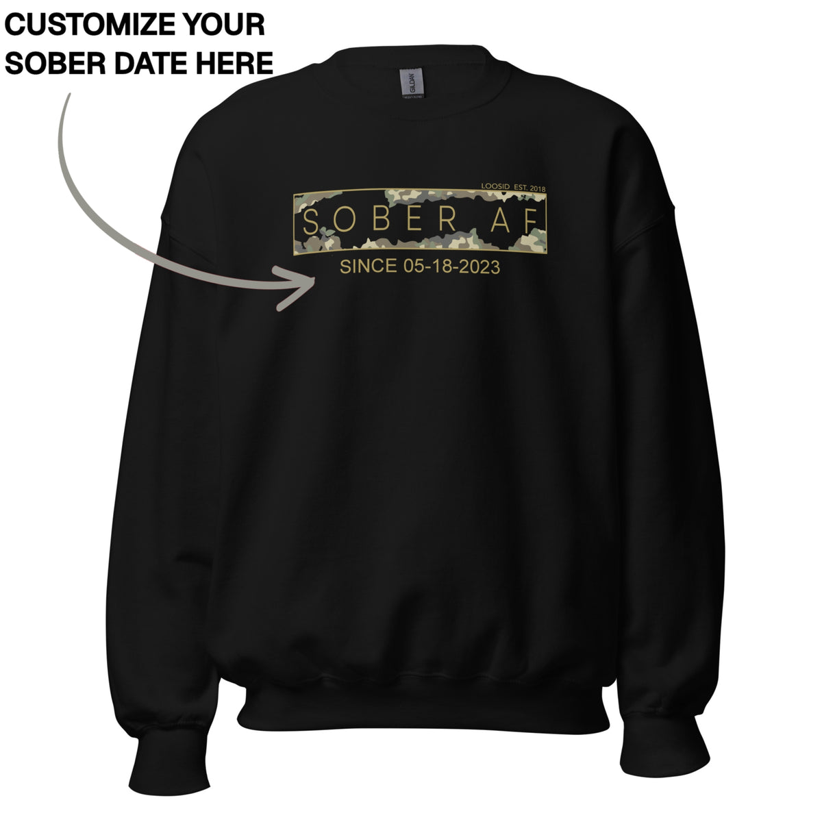 Sober Sweatshirt | Men's Sober AF Camo
