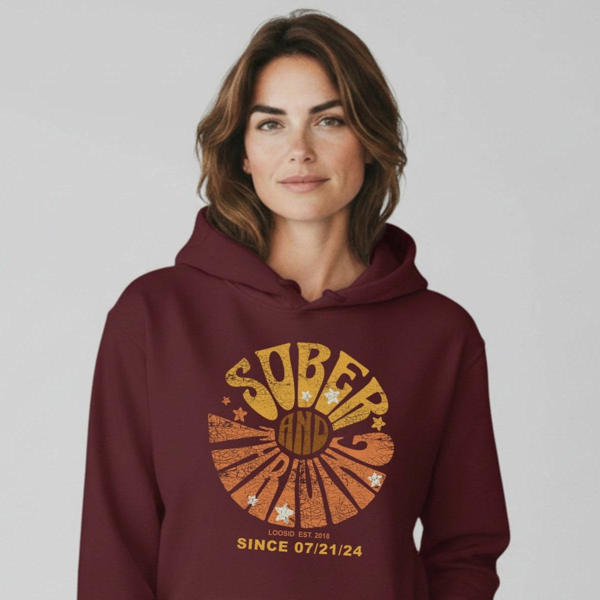 Sober & Thriving Women's Personalized Hoodie