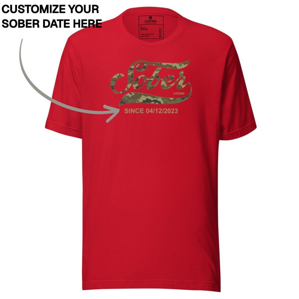 Sober T Shirt | Men's Sober Since Camo