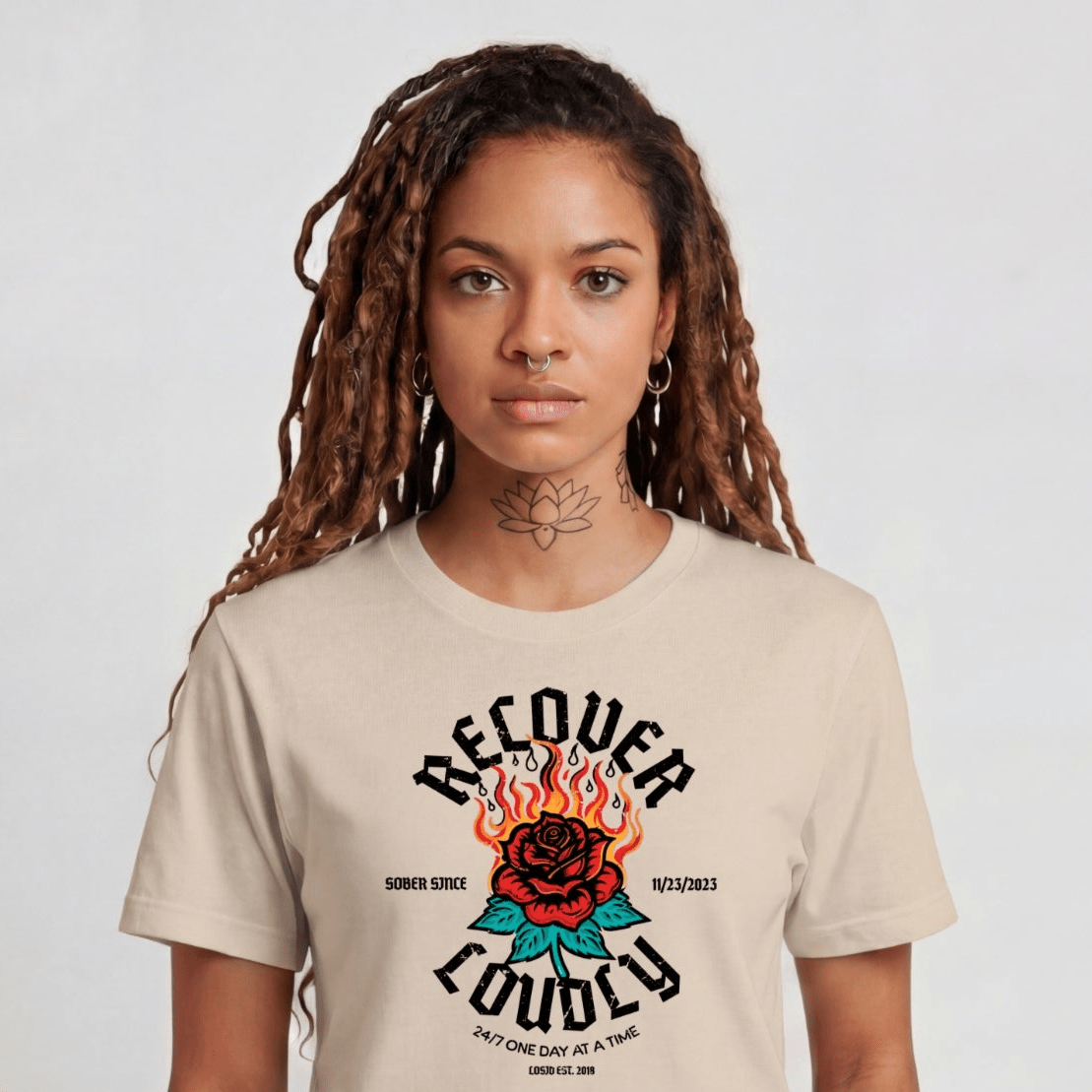 Sober T Shirt | Women's Recover Loudly