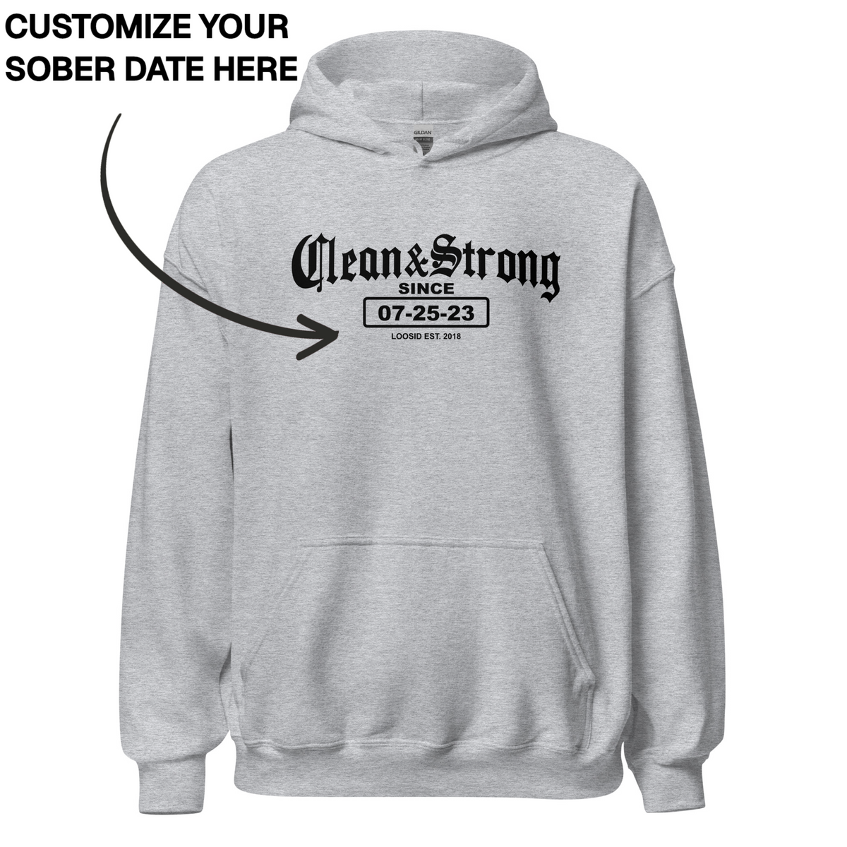 Recovery Hoodie | Women's Old School Clean & Strong