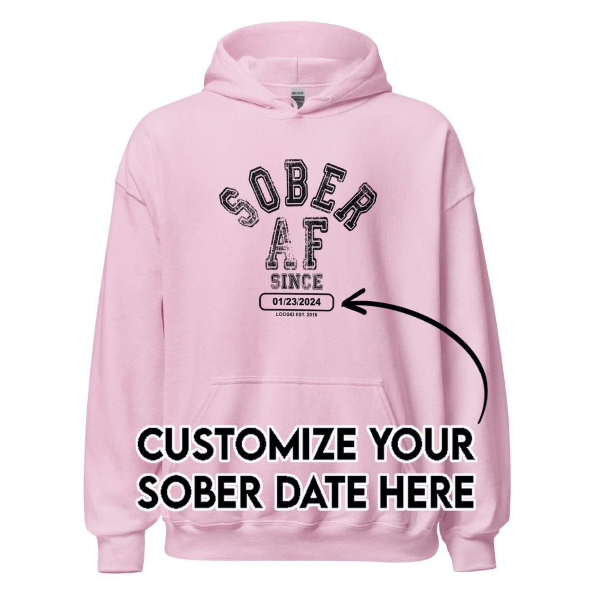 Recovery Hoodie | Women's Sober AF Collegiate