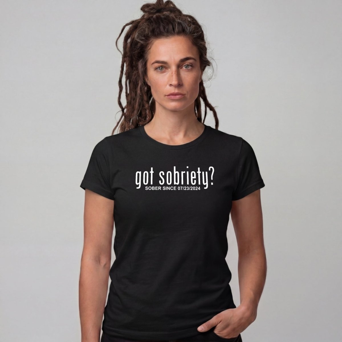 Sober T Shirt | Women's Got Sobriety Tee with Custom Sobriety Date