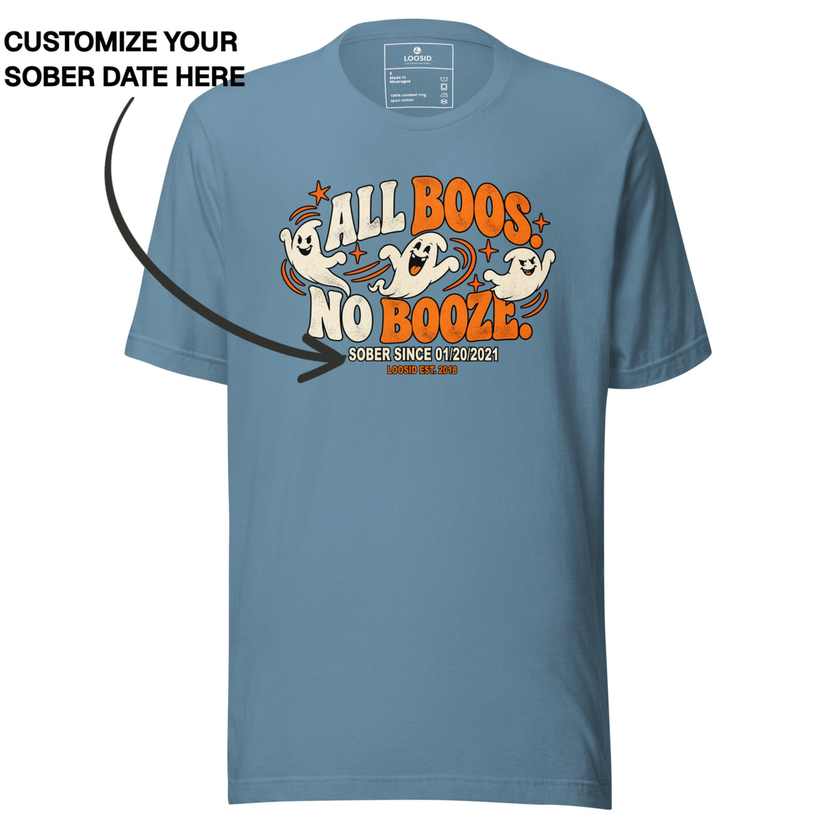 Sober T Shirt | Men's All Boos No Booze