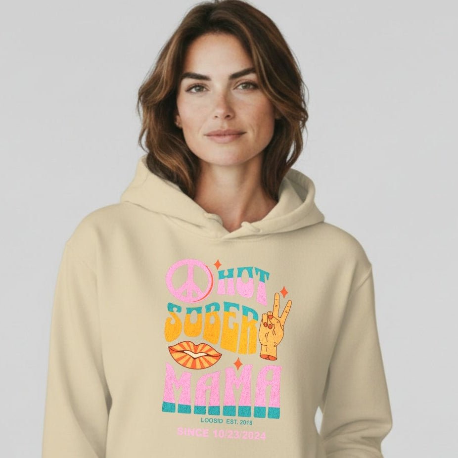 Hot Sober Mama Personalized Hoodie