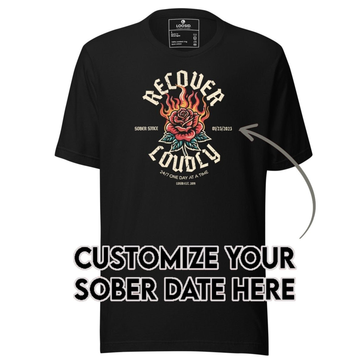 Sober T Shirt | Men's Recover Loudly
