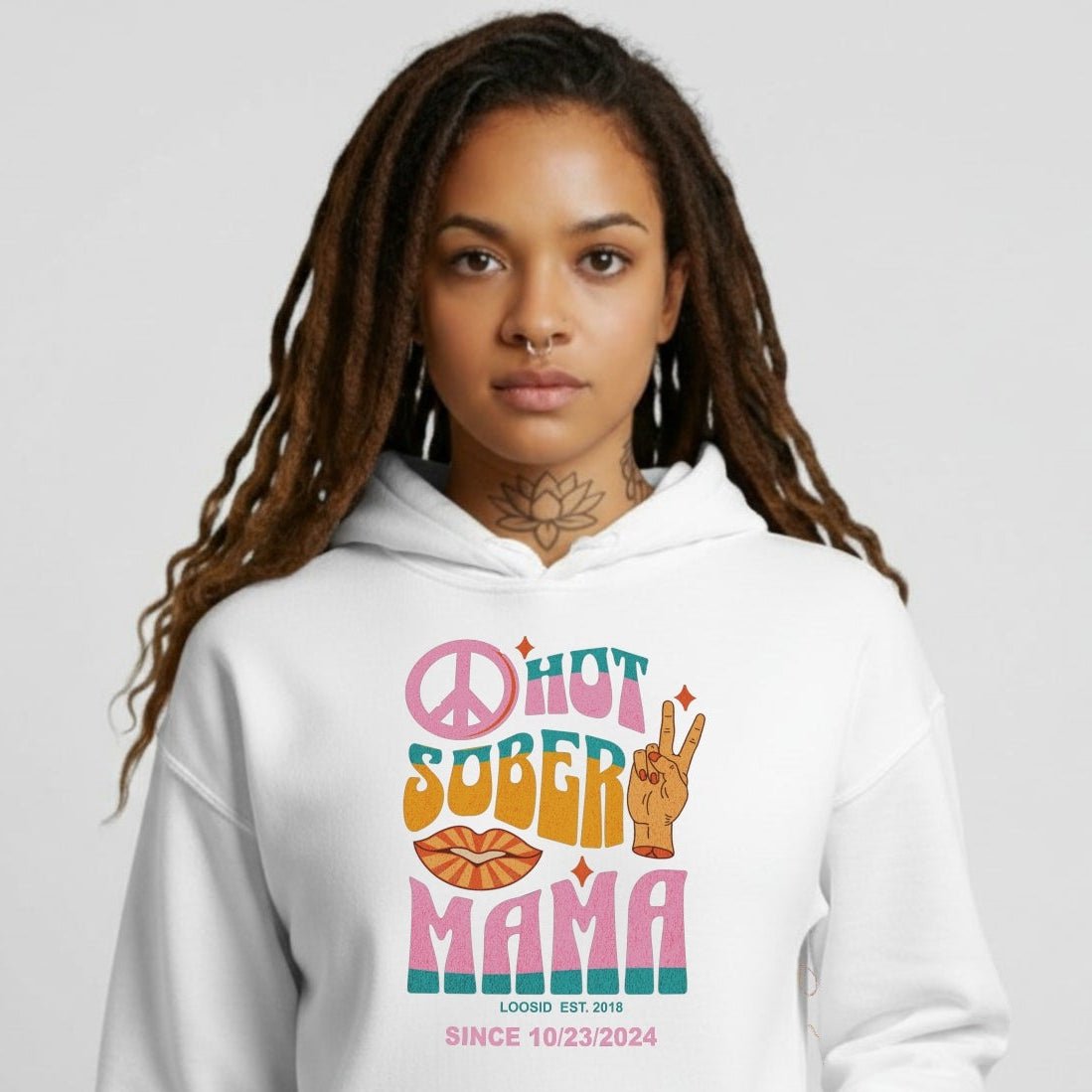 Hot Sober Mama Personalized Hoodie
