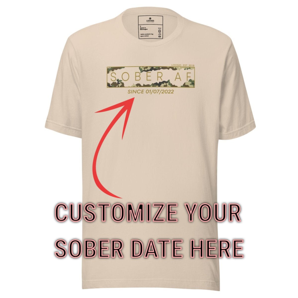 Sober T Shirt | Men's Sober AF Camo