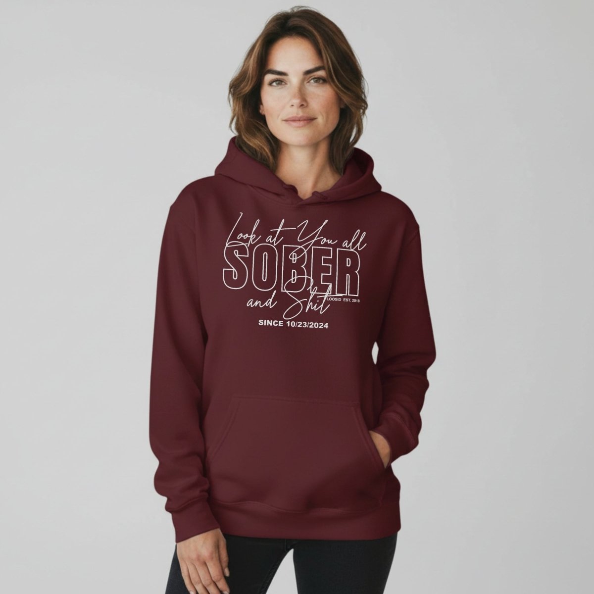 Look at You Sober Women's Personalized Hoodie