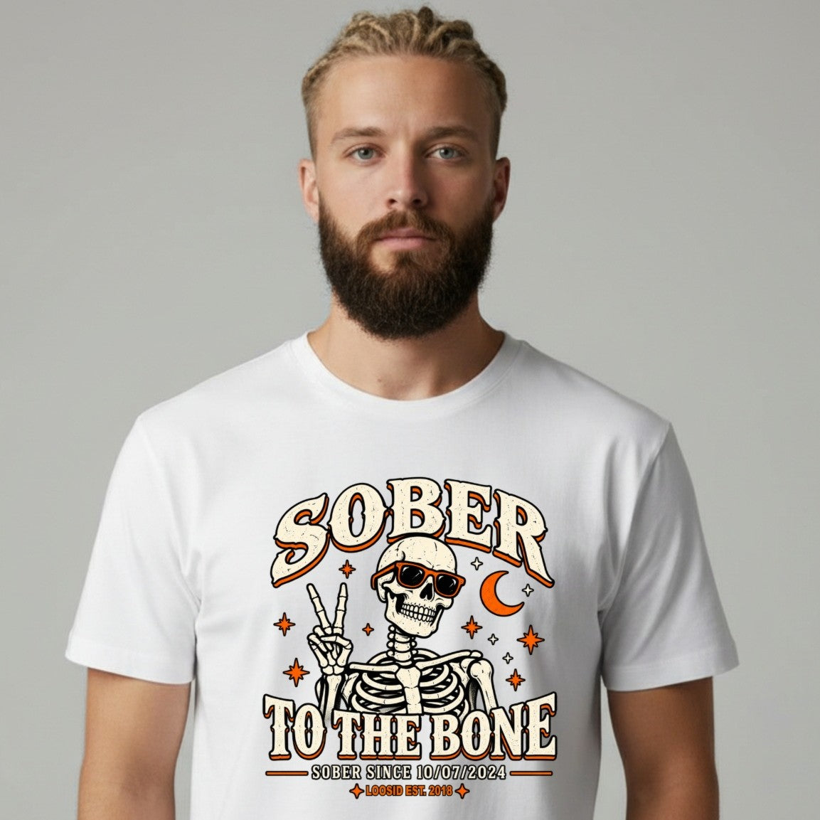 Sober T Shirt | Men's Sober To The Bone