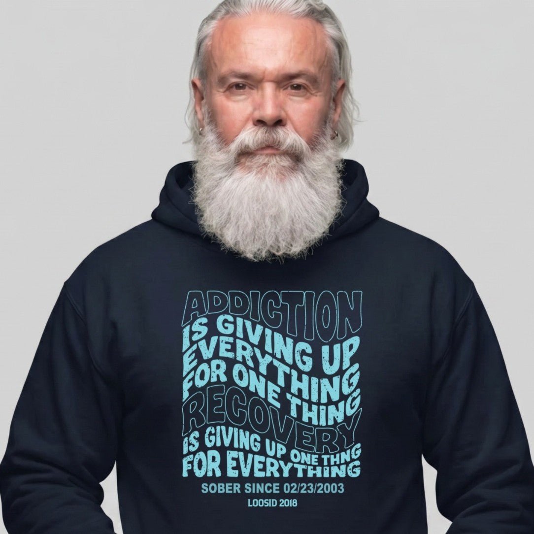 Recovery Hoodie | Men's Addiction is Giving up