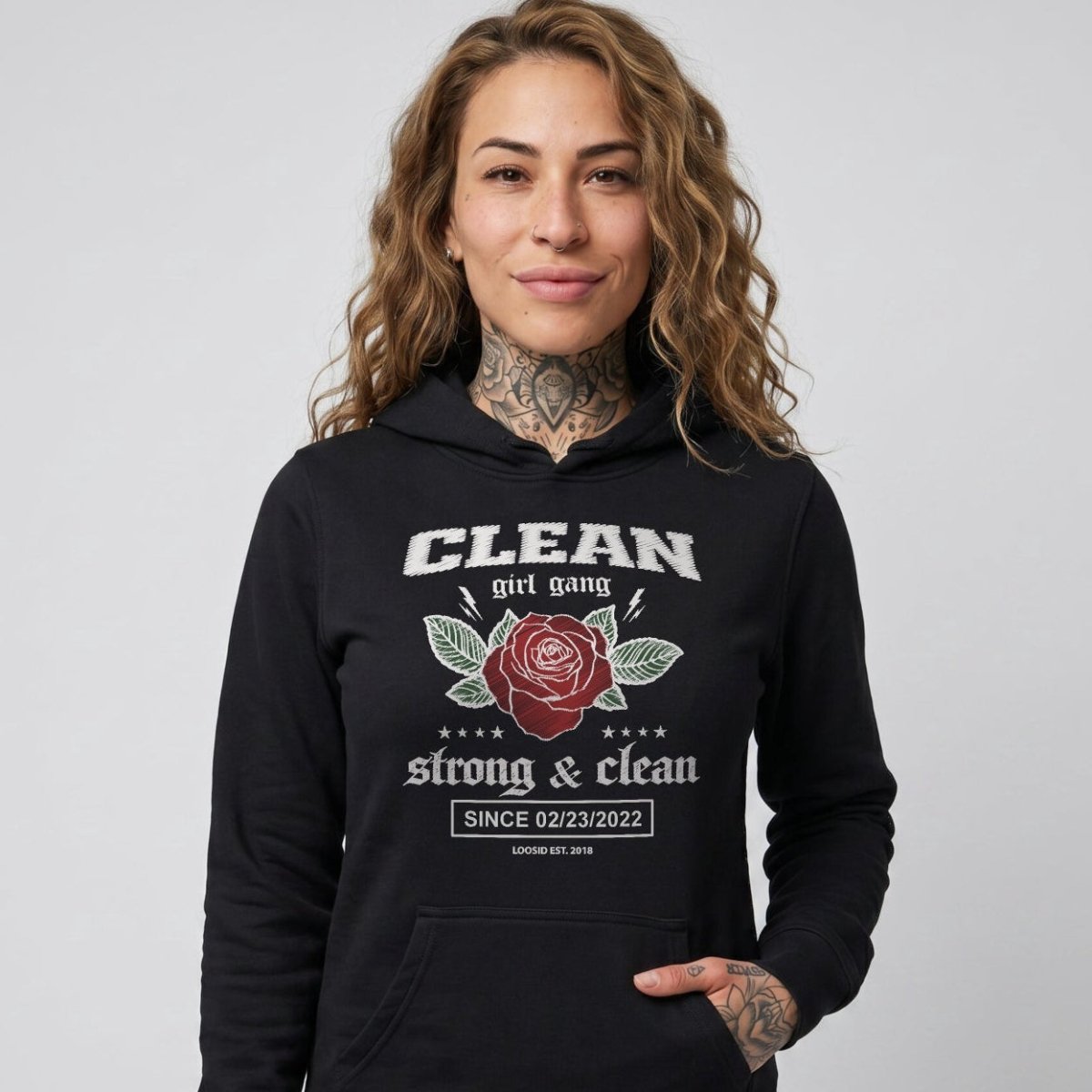 Recovery Hoodie | Clean Girl Gang Strong & Clean Crest