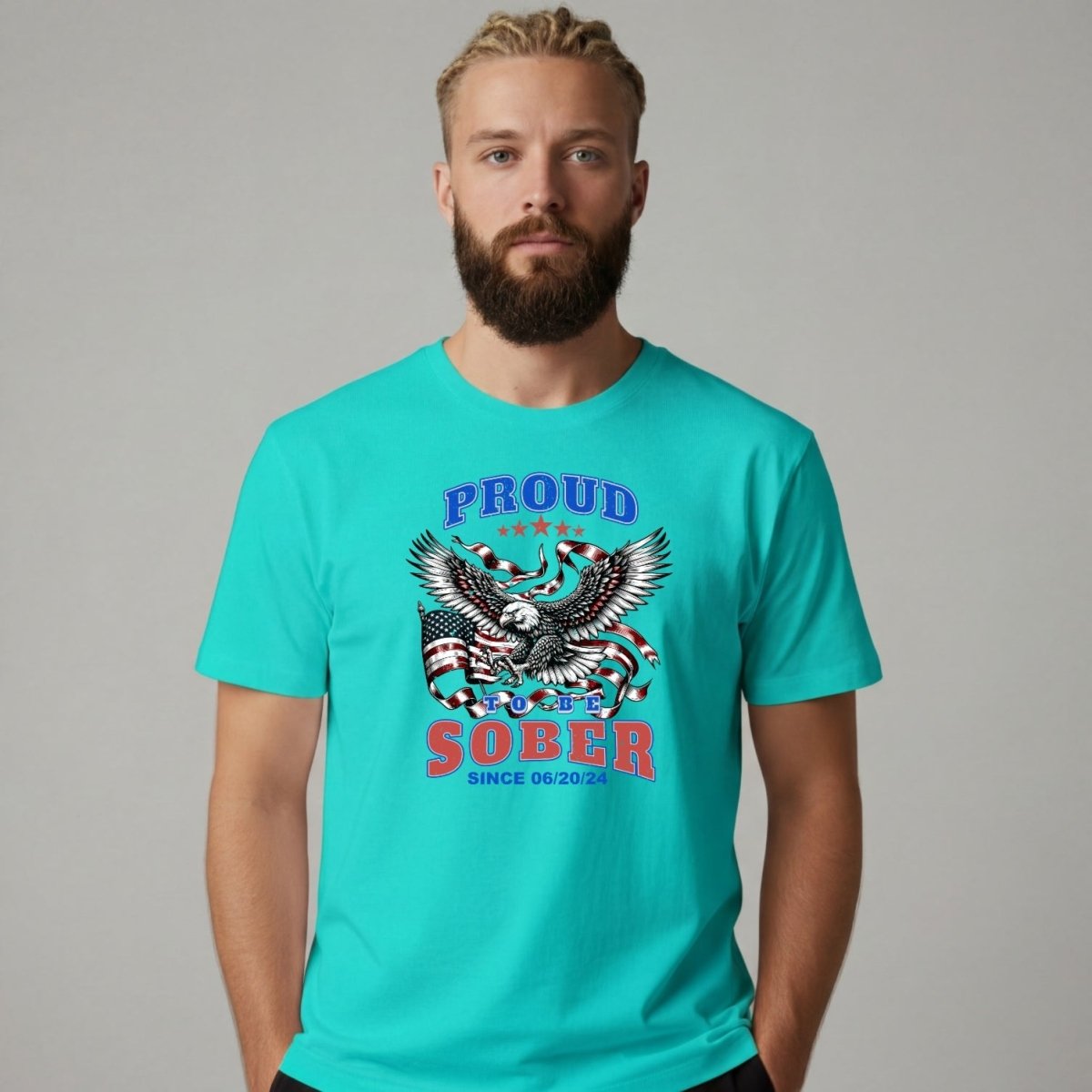 Sober T Shirt | Men's Proud To Be Sober Tee