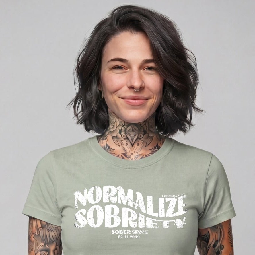 Normalize Sobriety Women garment-dyed heavyweight t-shirt