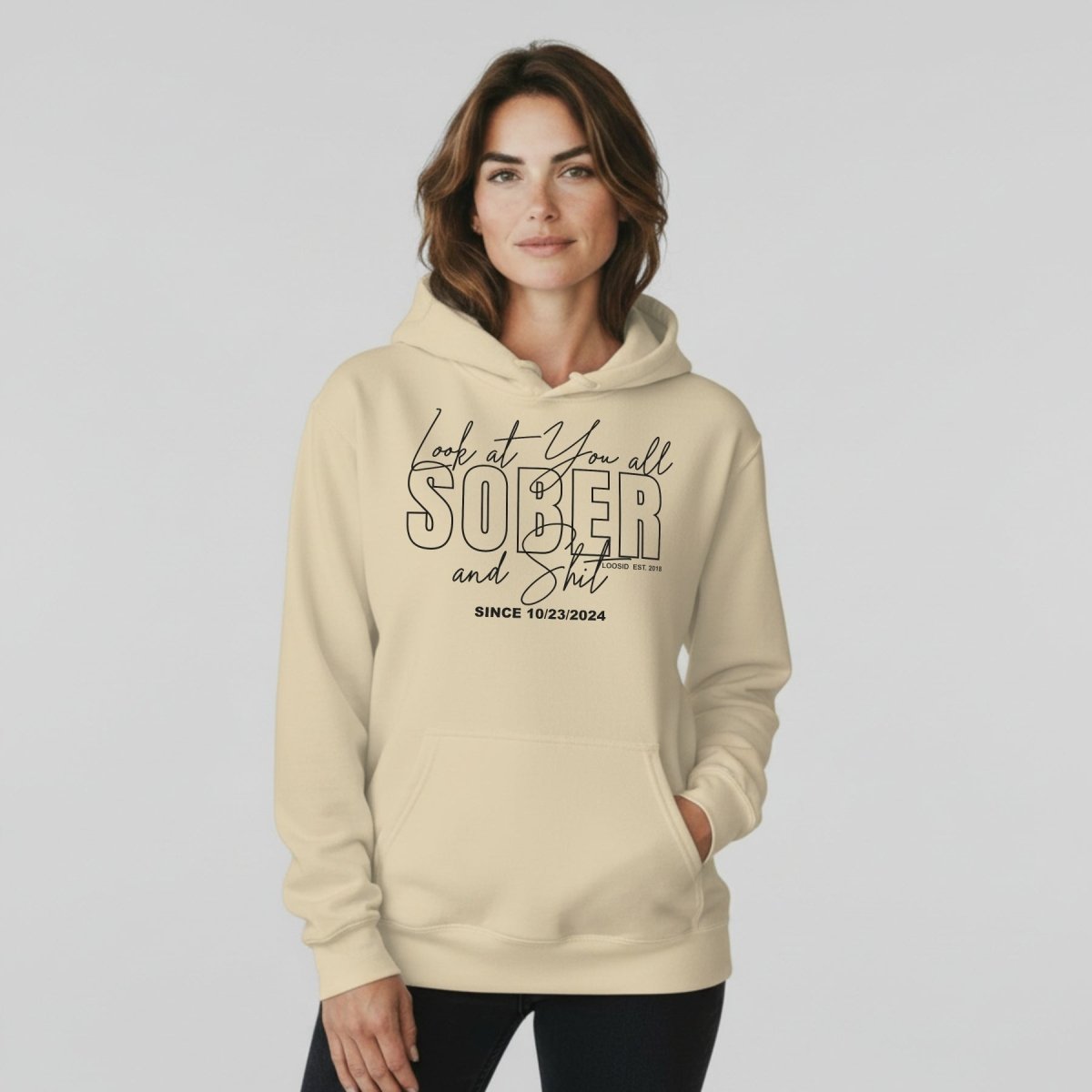 Look at You Sober Women's Personalized Hoodie