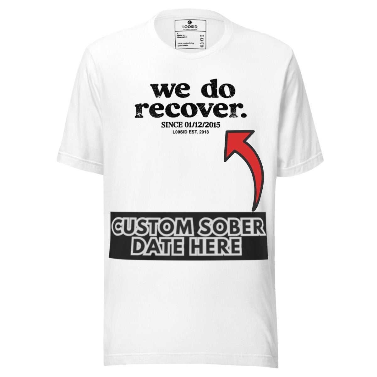 Sober T Shirt | Men's We Do Recover Tee