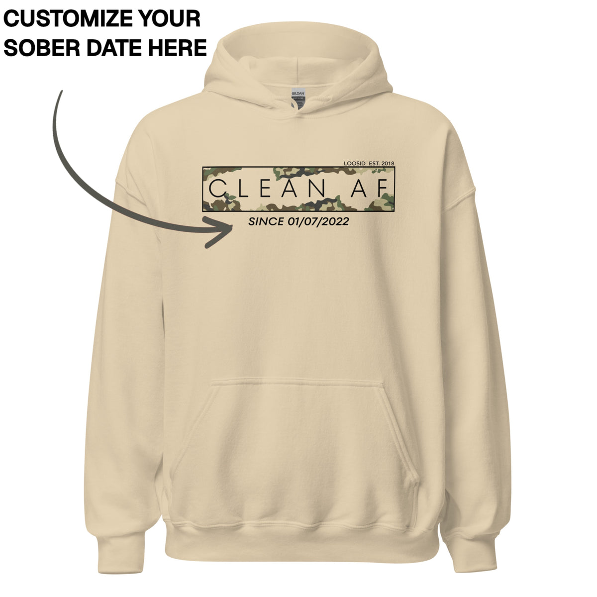 Recovery Hoodie | Men's Clean AF Camo