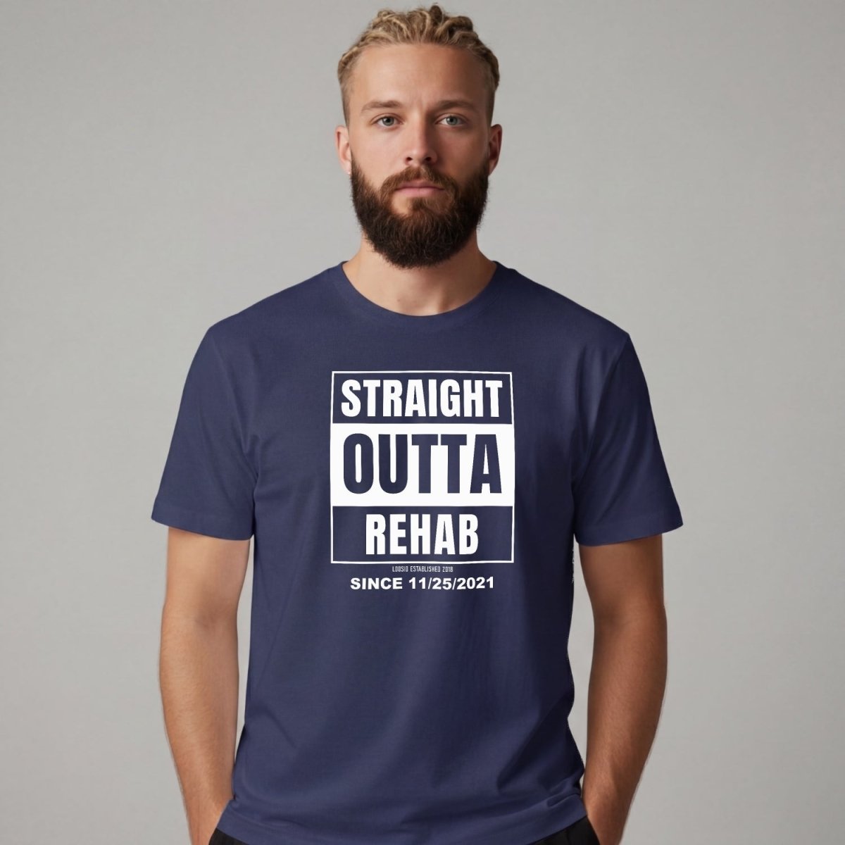 Sober T Shirt | Men's Straight Outta Rehab Tee