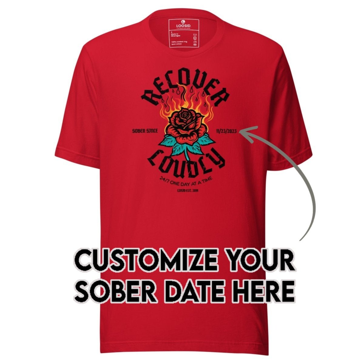 Sober T Shirt | Men's Recover Loudly