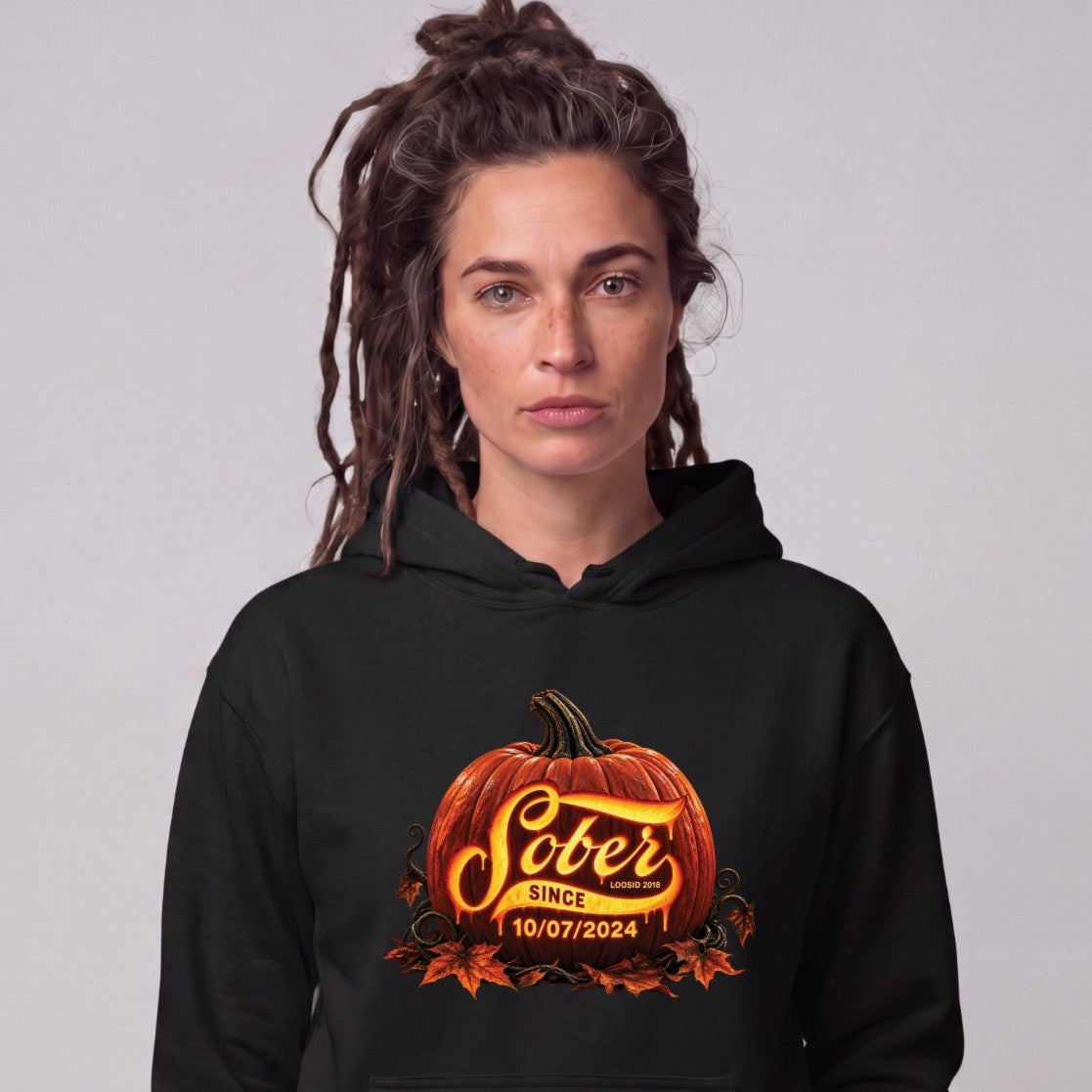 Recovery Hoodie | Women's Sober Since Pumpkin
