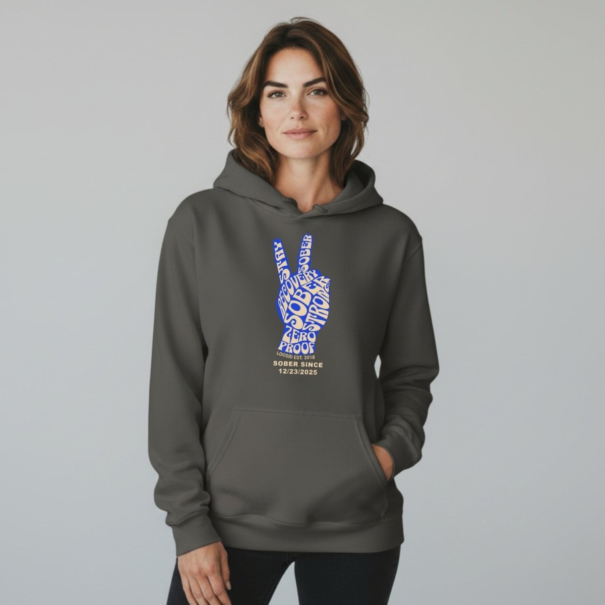 Peace & Sober Women's Personalized Hoodie