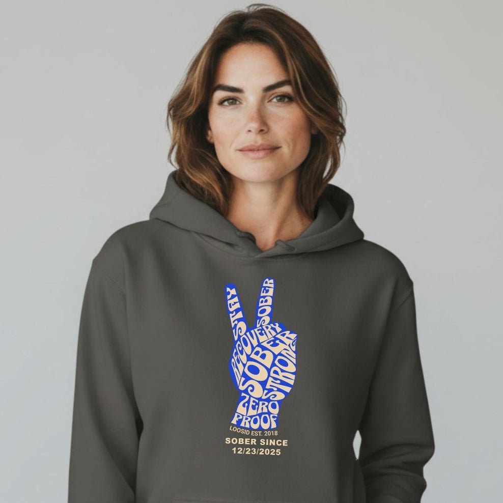 Peace & Sober Women's Personalized Hoodie