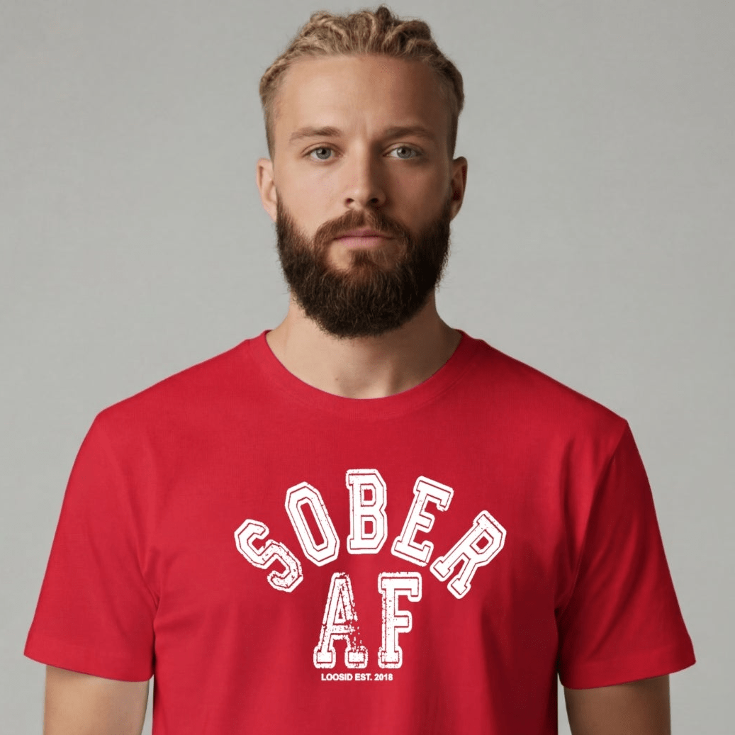 Sober T Shirt | Men's Sober AF Collegiate