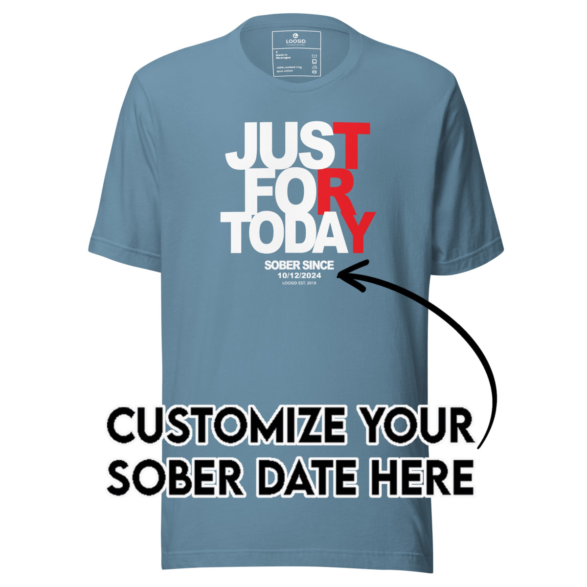 Sober T Shirt | Men's Just For Today