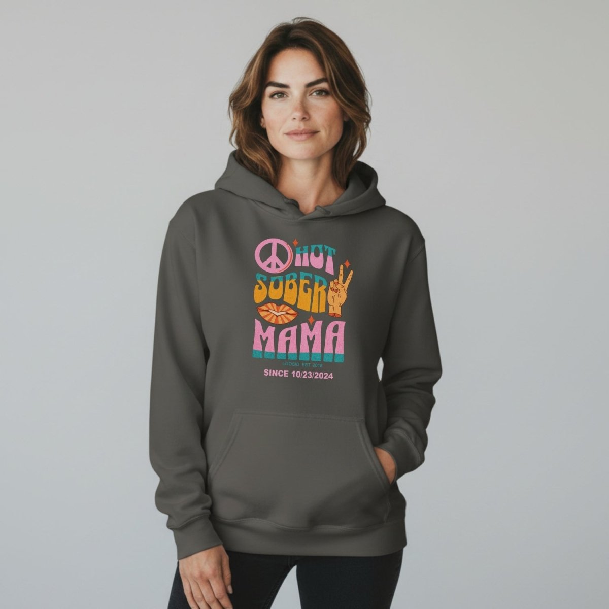 Hot Sober Mama Personalized Hoodie
