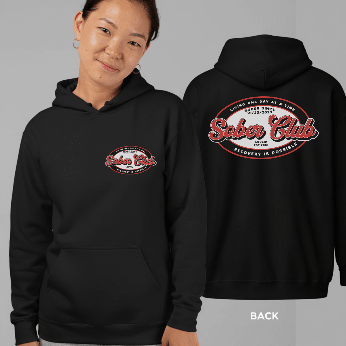 premium recovery hoodie apparel piece