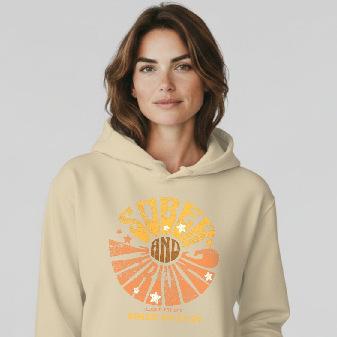 Sober & Thriving Women's Personalized Hoodie