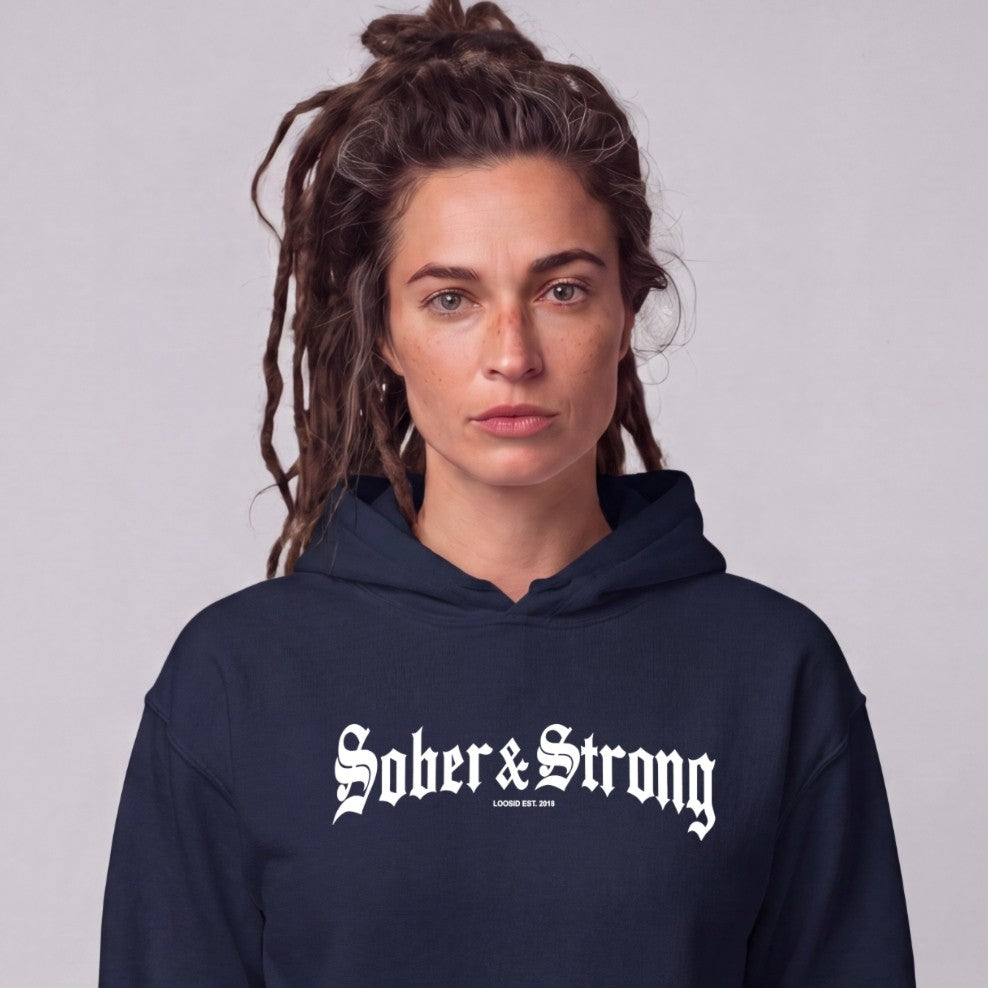 Recovery Hoodie | Women's Old School Sober & Strong