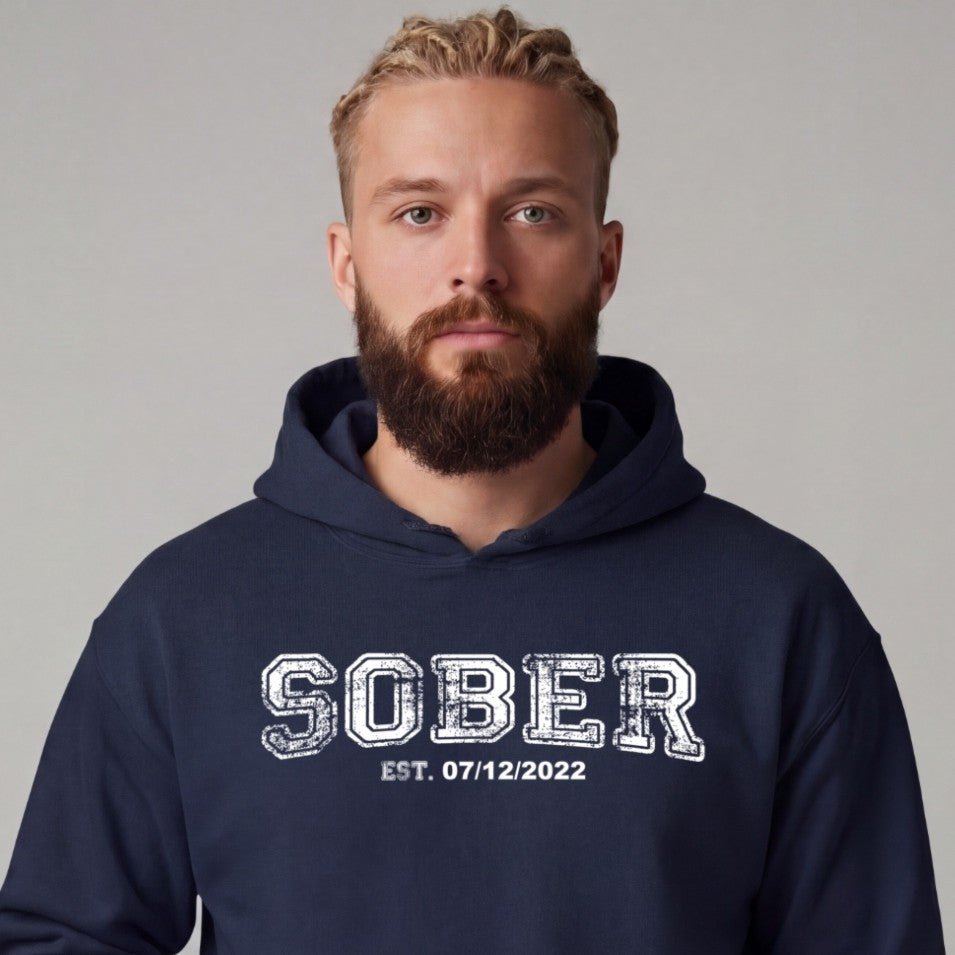 Recovery Hoodie | Men's Sober Est. Collegiate