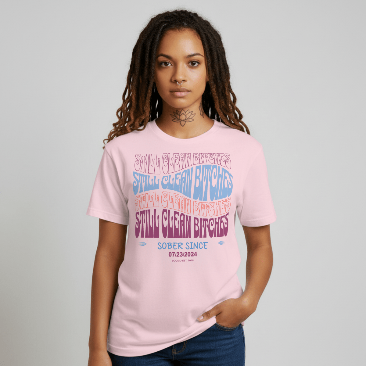 Still Clean B Sober T Shirt side view (view 16)