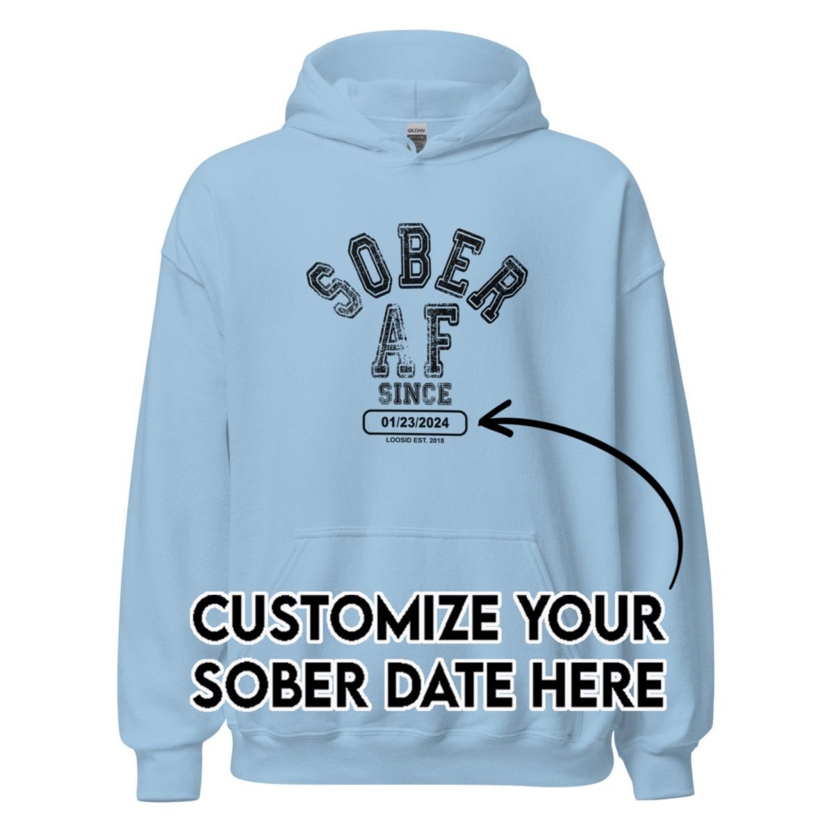 Recovery Hoodie | Women's Sober AF Collegiate