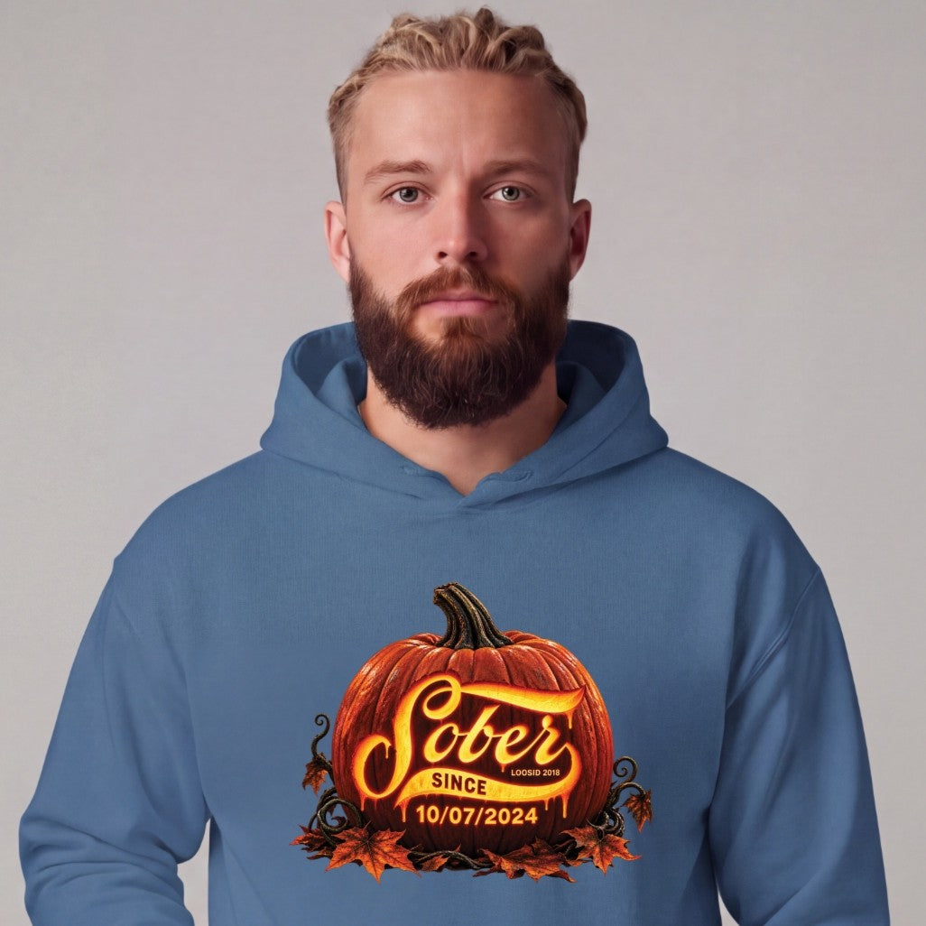 Recovery Hoodie | Men's Sober Since Pumpkin