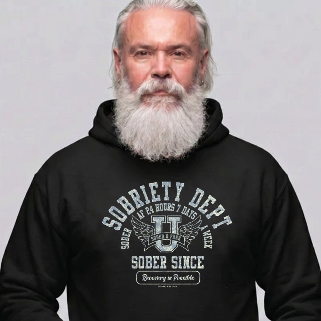 Recovery Hoodie | Men's Sobriety Dept 24/7