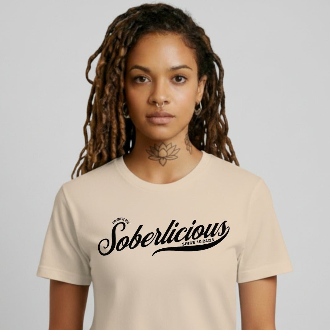 Soberlicious Sober T Shirt side view (view 16)
