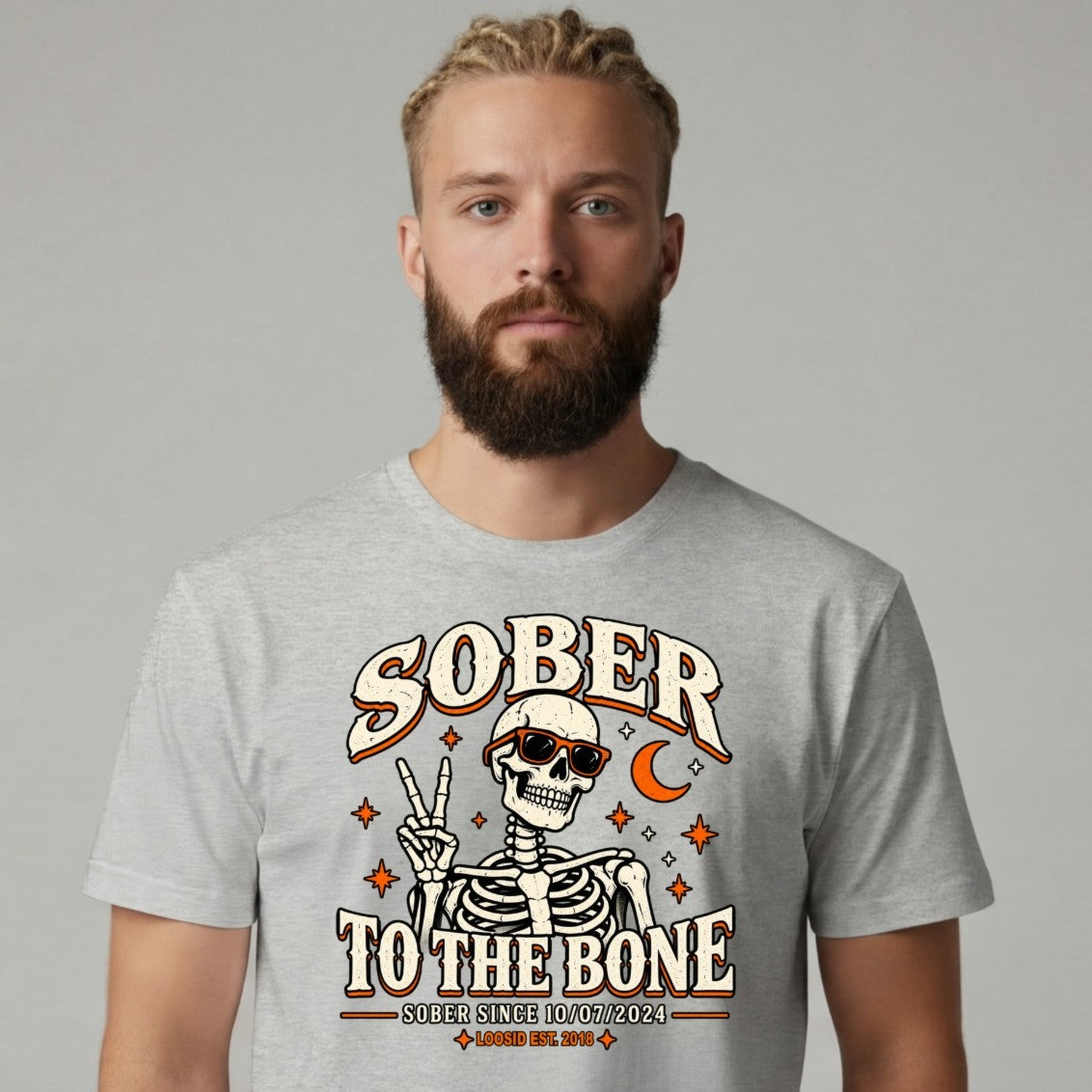 Sober T Shirt | Men's Sober To The Bone