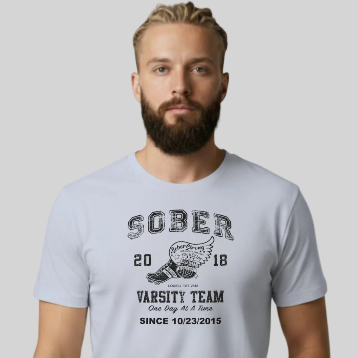 Sober Varsity Men's Personalized T-Shirt
