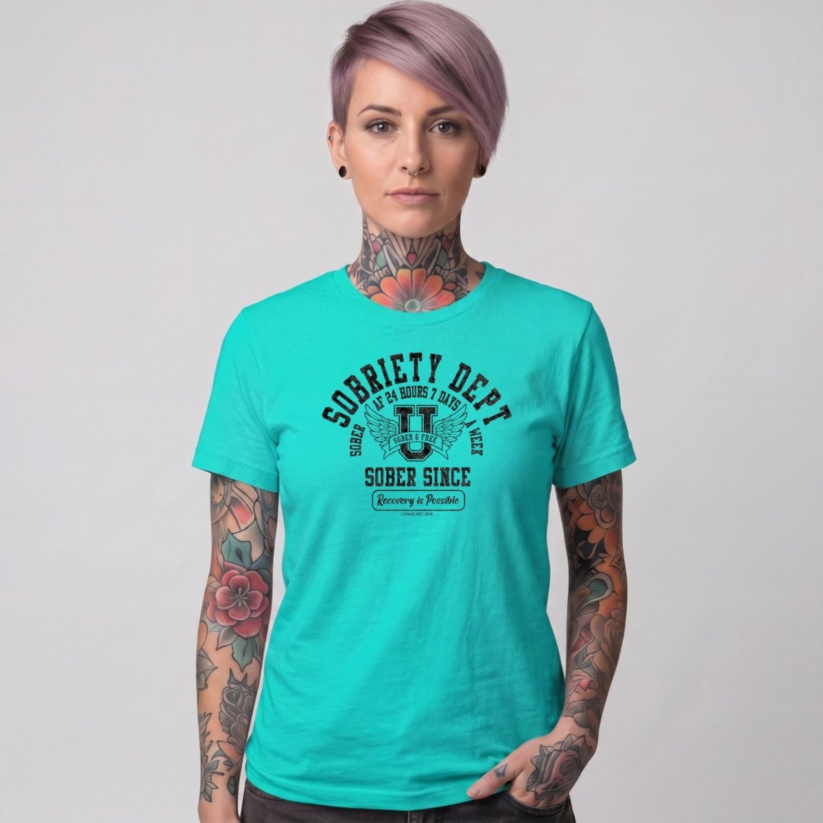 Sober T Shirt | Women's Sobriety Dept 24/7