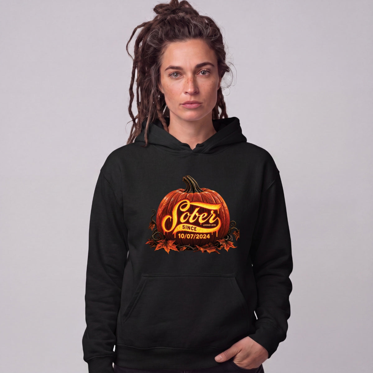 Recovery Hoodie | Women's Sober Since Pumpkin