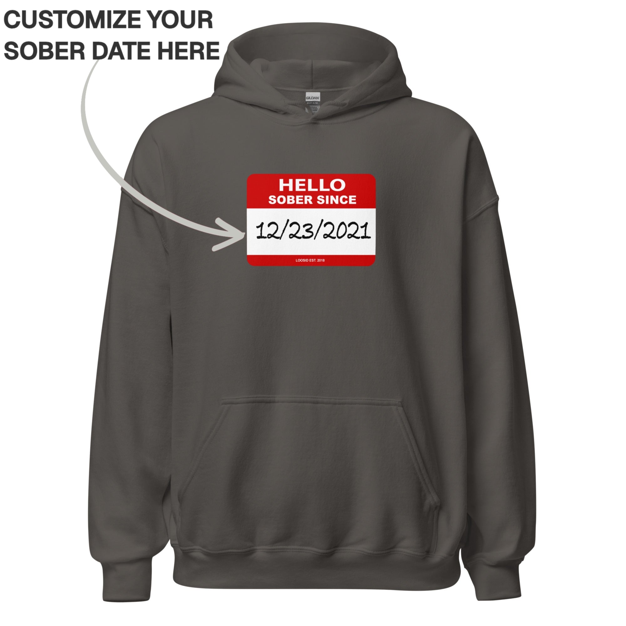 Recover Hoodie | Men's Hello Sober Since
