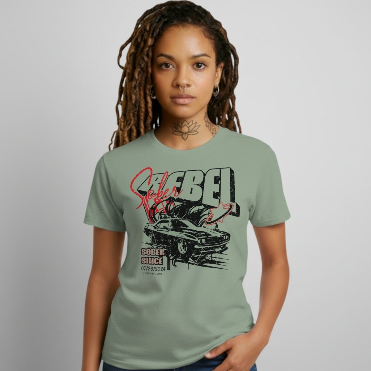 Sober Rebel Sober T Shirt featuring the design (view 11)