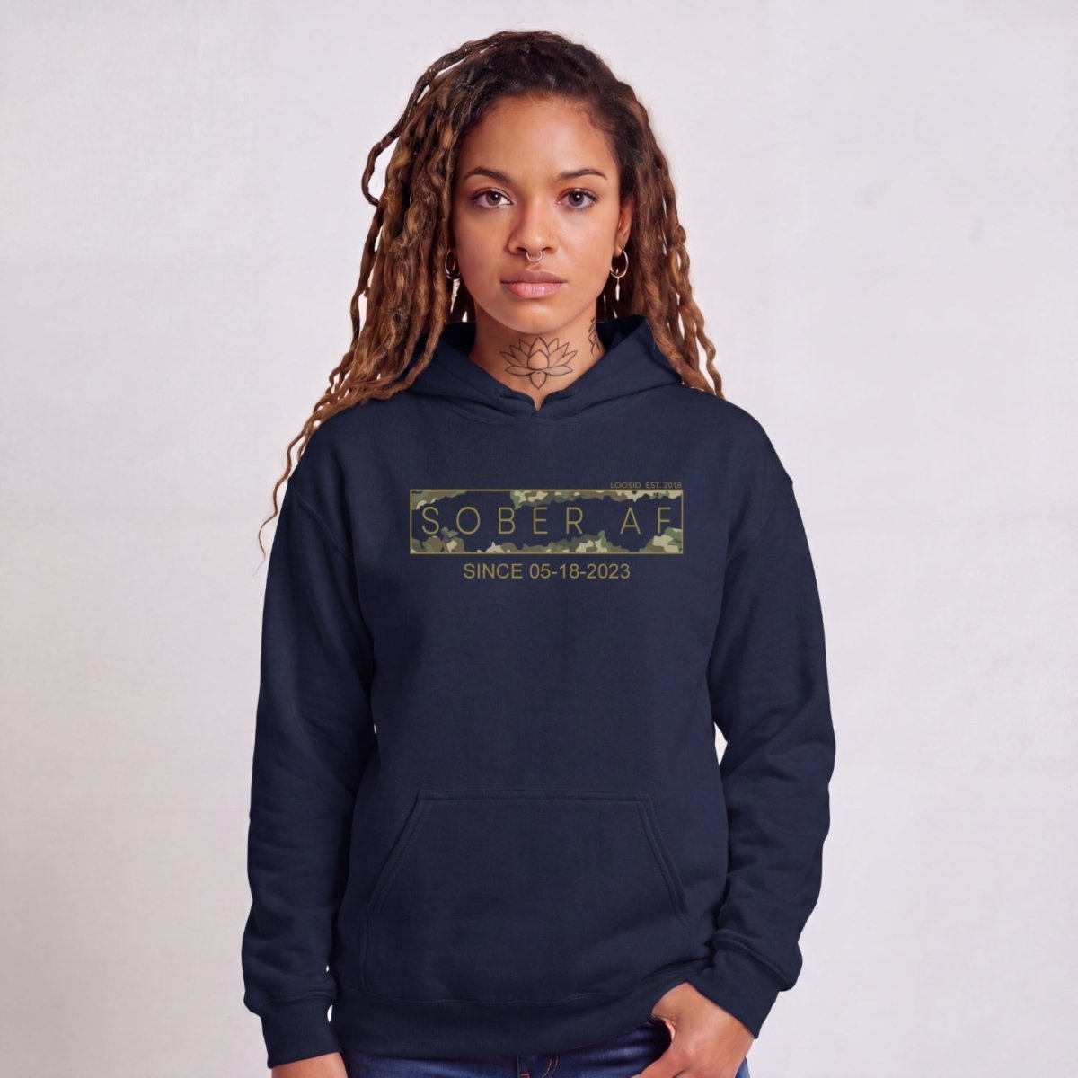 Recovery Hoodie | Unisex Sober AF Camo
