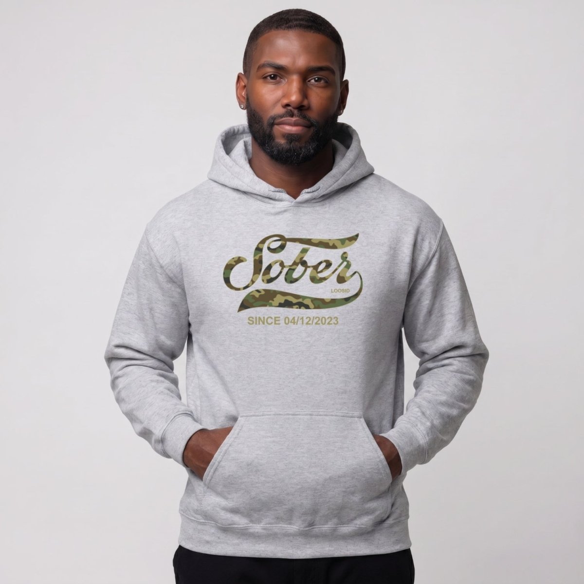 Recovery Hoodie | Unisex Sober Since Camo