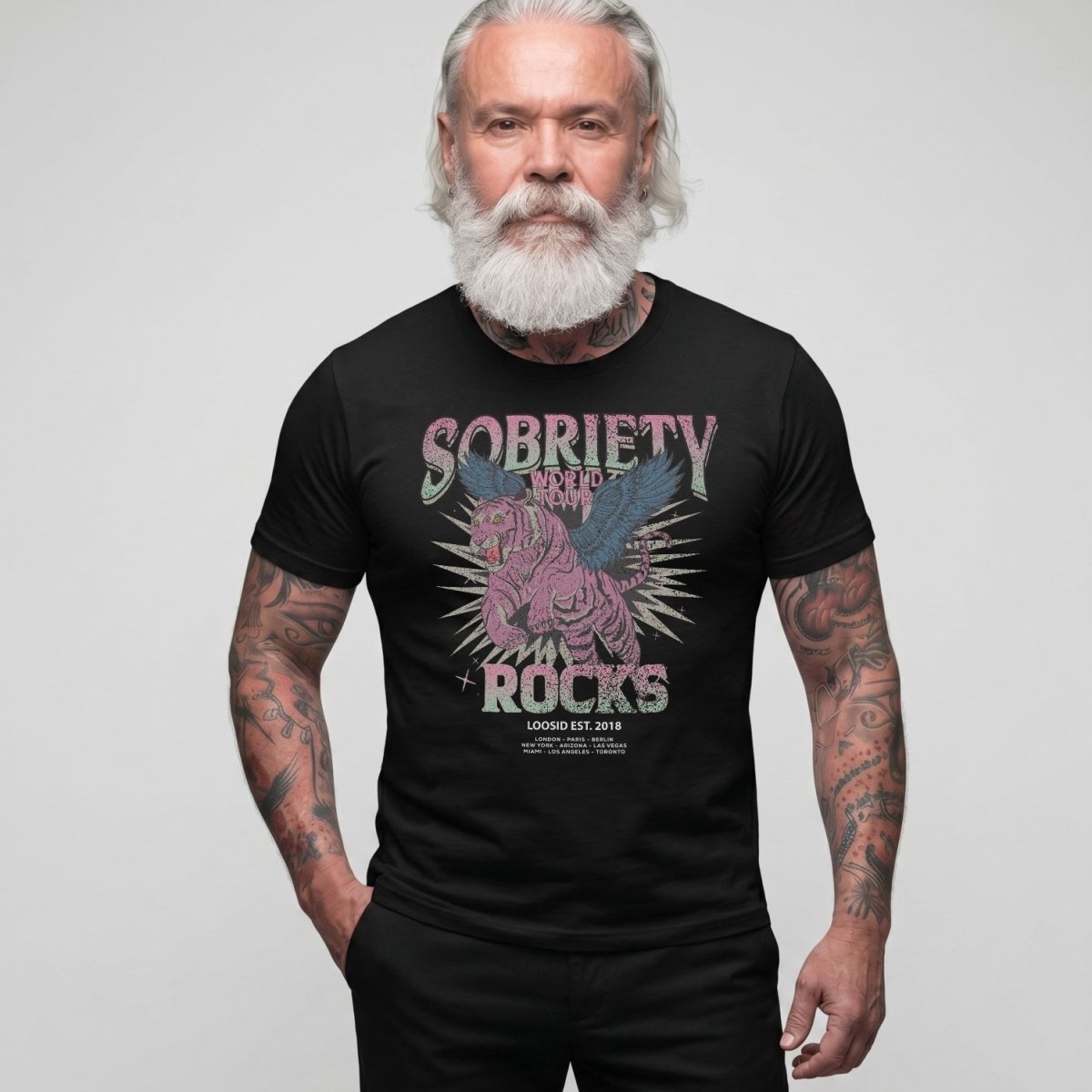 Sobriety Rocks Tour Unisex t-shirt