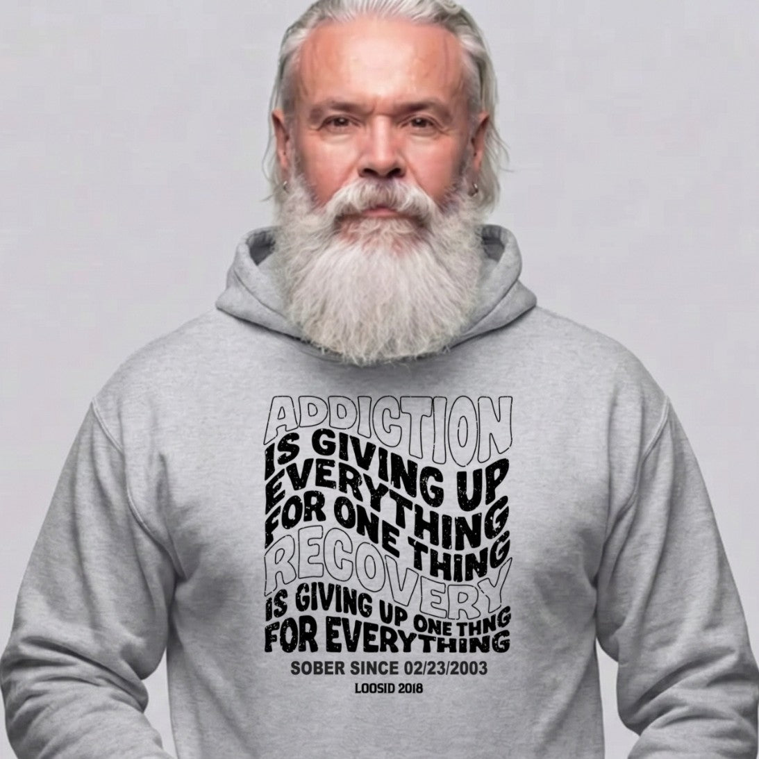 Recovery Hoodie | Men's Addiction is Giving up